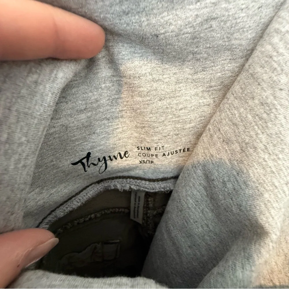 Thyme maternity Gray and Olive Women's Shorts XS - Picture 3 of 3